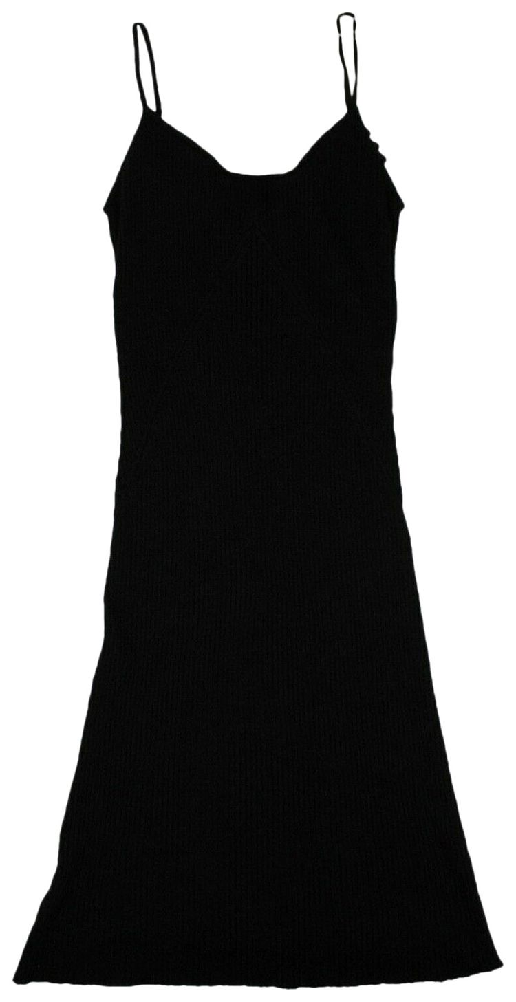 Palm Angels Mohair Sleeveless Sweater Dress Black