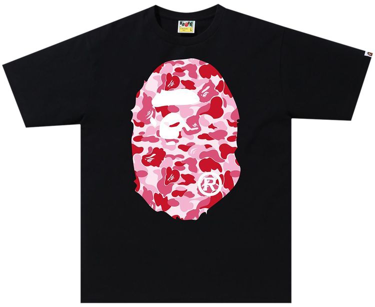 BAPE ABC Camo Big Ape Head Tee BlackPink