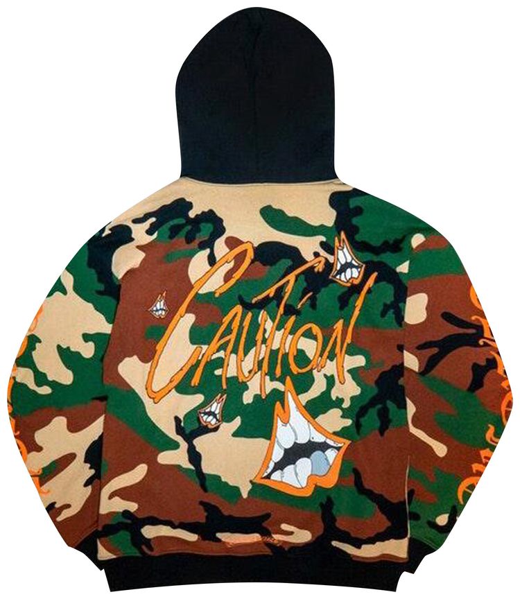 Chrome Hearts Matty Boy Caution Hoodie Camo