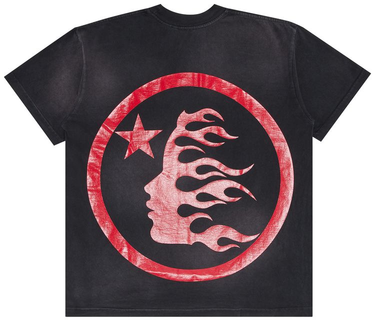 Hellstar Gel Sport Logo T Shirt BlackRed