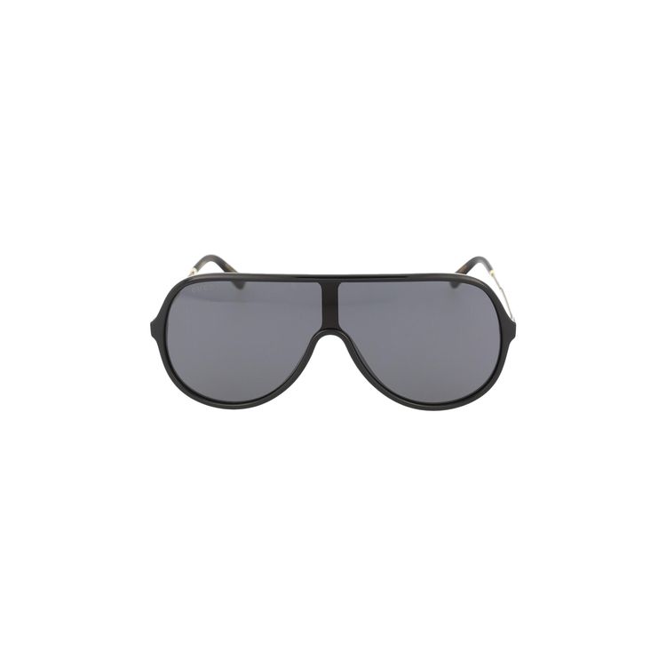 Gucci Aviator Sunglasses Shiny Black