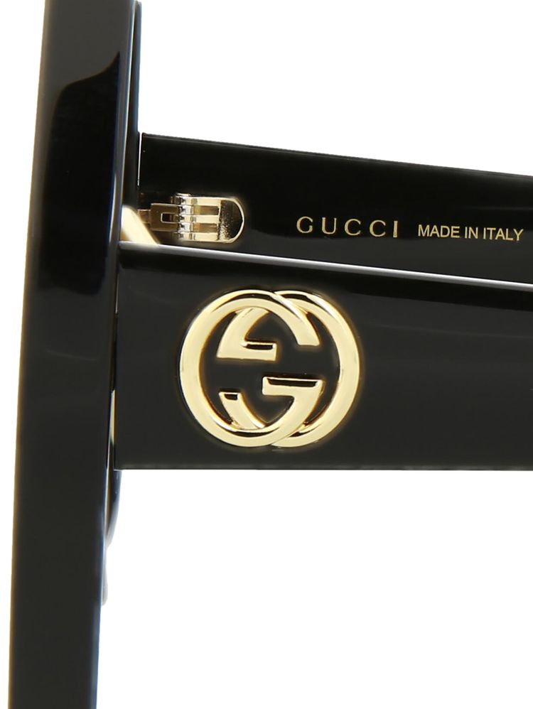 Gucci Geometric Sunglasses BlackGrey