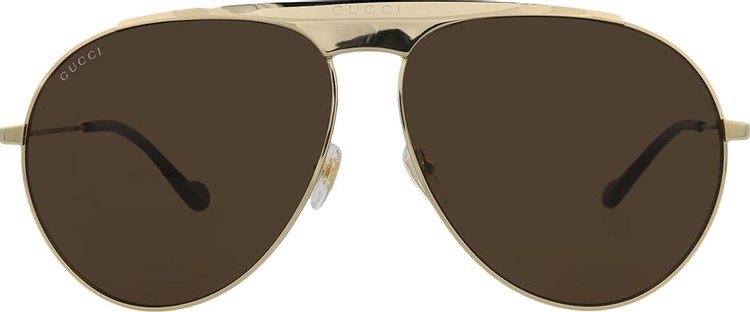 Gucci Aviator Sunglasses GoldBrown