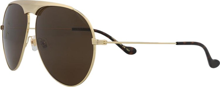 Gucci Aviator Sunglasses GoldBrown