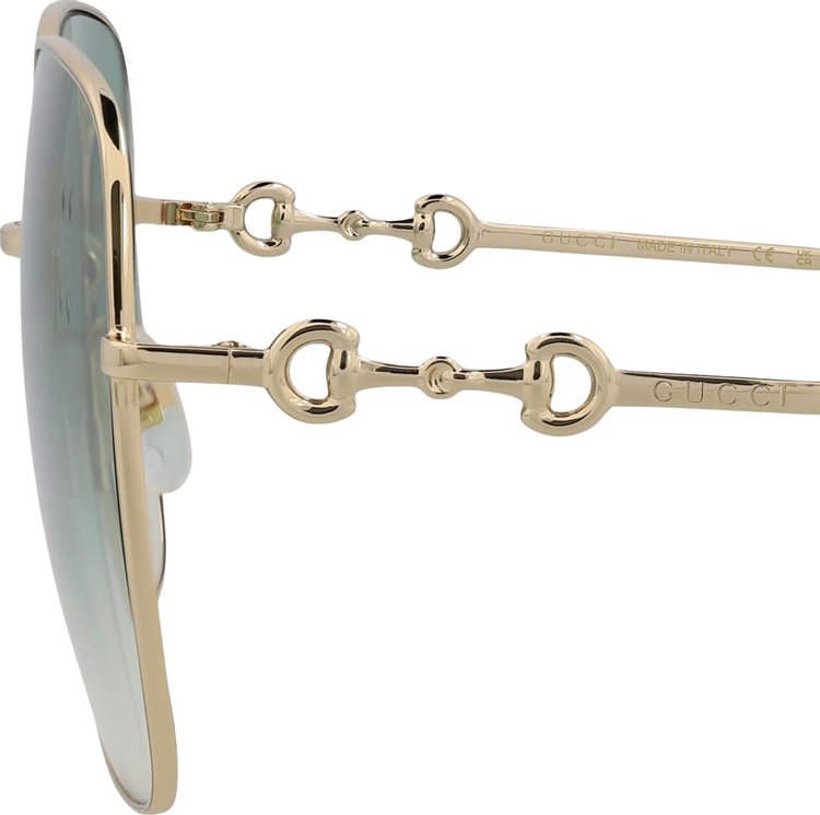 Gucci Square Sunglasses GoldGreen