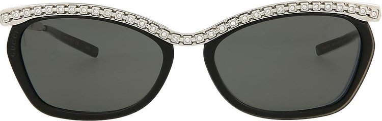 Gucci Cat Eye Sunglasses BlackSilverGrey