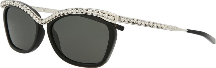 Gucci Cat Eye Sunglasses BlackSilverGrey