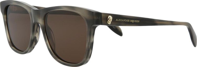 Alexander McQueen Square Sunglasses GreyBrown