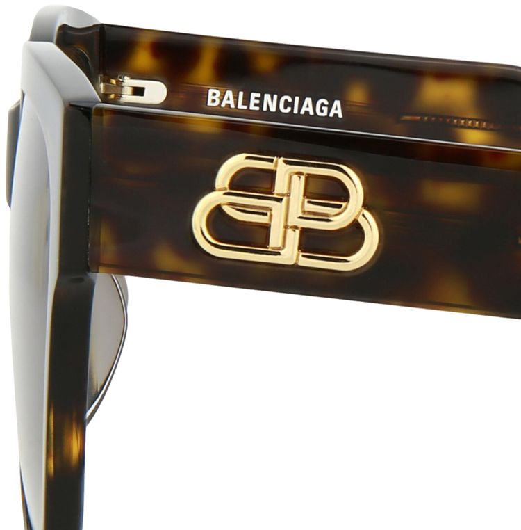 Balenciaga Square Sunglasses HavanaBrown