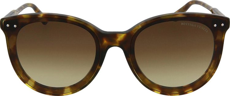 Bottega Veneta Round Sunglasses HavanaBrown