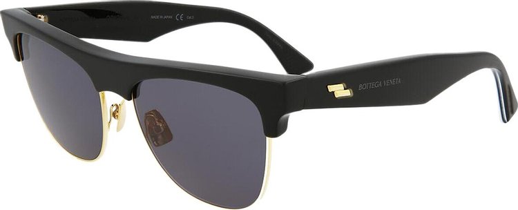 Bottega Veneta Half Frame Sunglasses BlackGrey