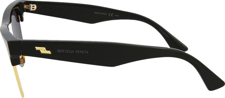 Bottega Veneta Half Frame Sunglasses BlackGrey