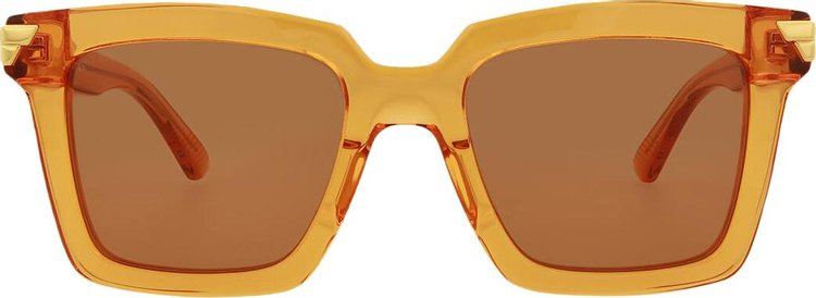 Bottega Veneta Square Sunglasses Orange