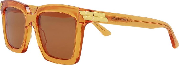 Bottega Veneta Square Sunglasses Orange