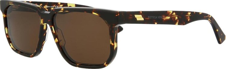 Bottega Veneta Square Sunglasses HavanaBrown