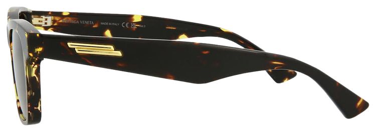 Bottega Veneta Square Sunglasses HavanaBrown
