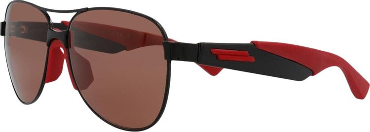 Bottega Veneta Aviator Sunglasses BlackRed