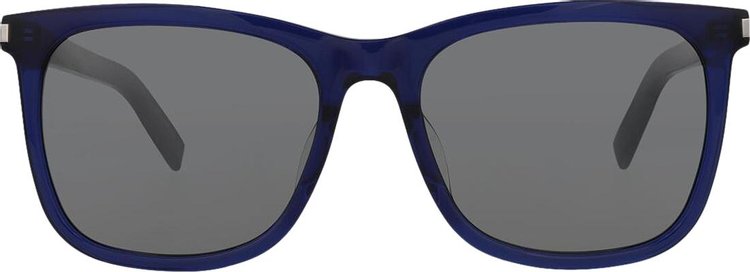 Saint Laurent Square Sunglasses BlueSilver