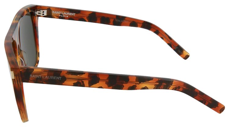Saint Laurent Square Sunglasses HavanaGrey