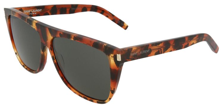 Saint Laurent Square Sunglasses HavanaGrey