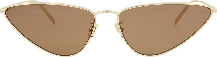 Saint Laurent Cat Eye Sunglasses GoldBrown