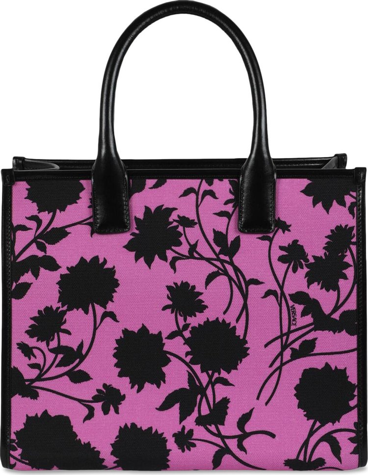 Versace Printed Fabric Tote Bag Black