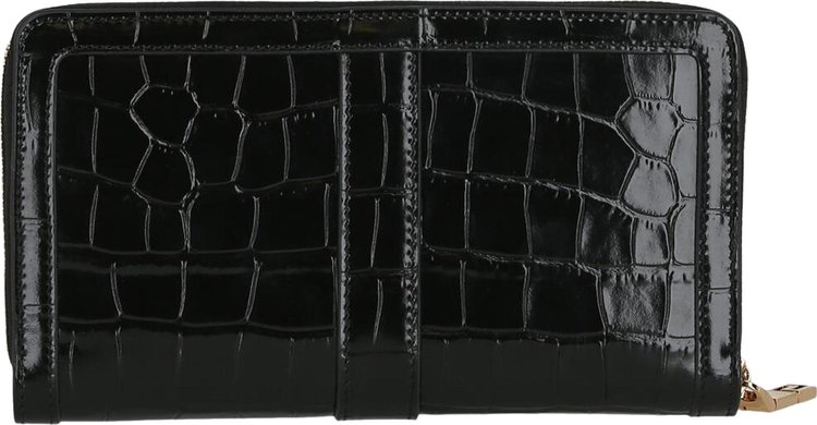 Versace Greca Goddess Continental Wallet Black