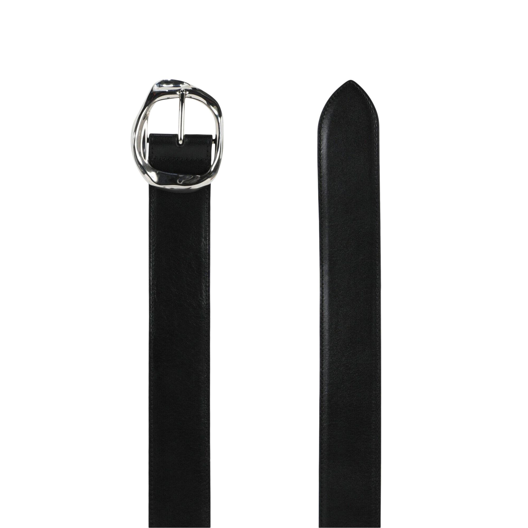 Buy Alexander McQueen Long Molten Belt 'Black' - 678961