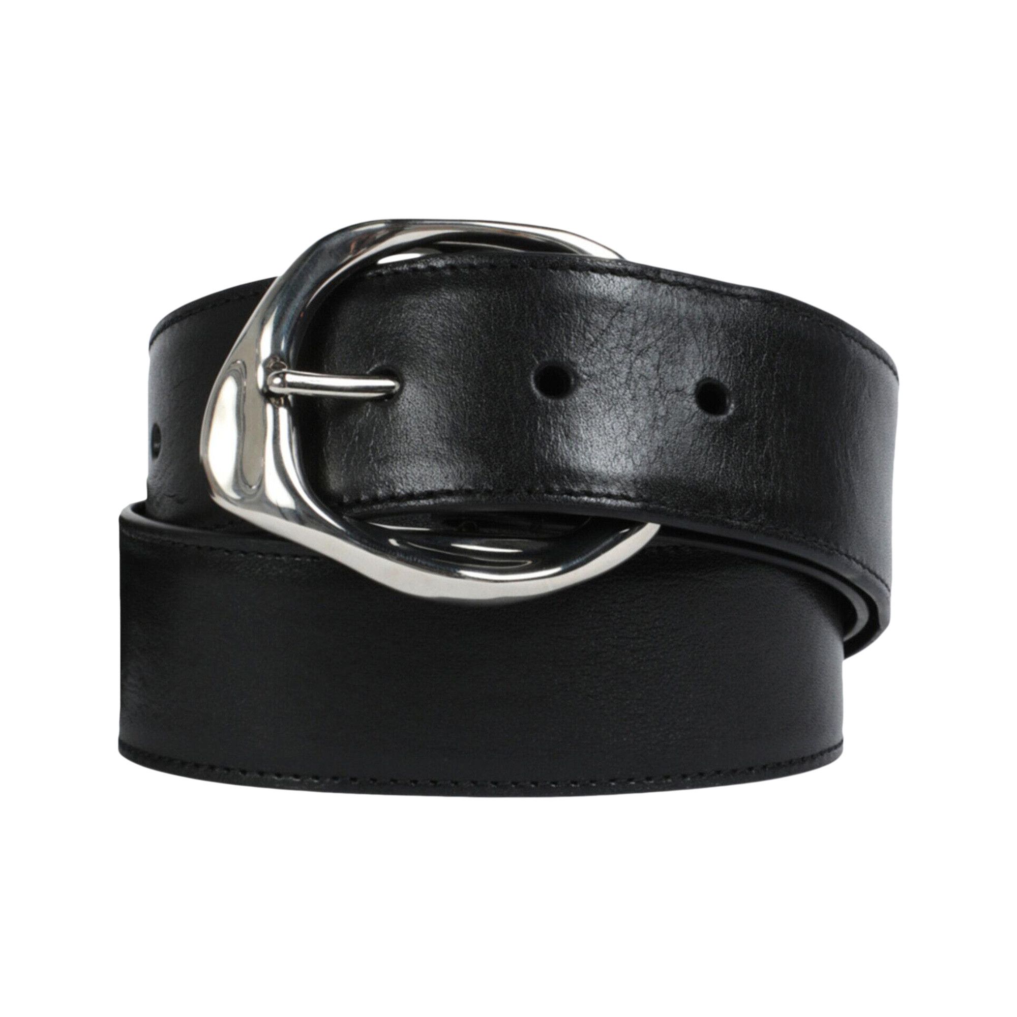 Buy Alexander McQueen Long Molten Belt 'Black' - 678961