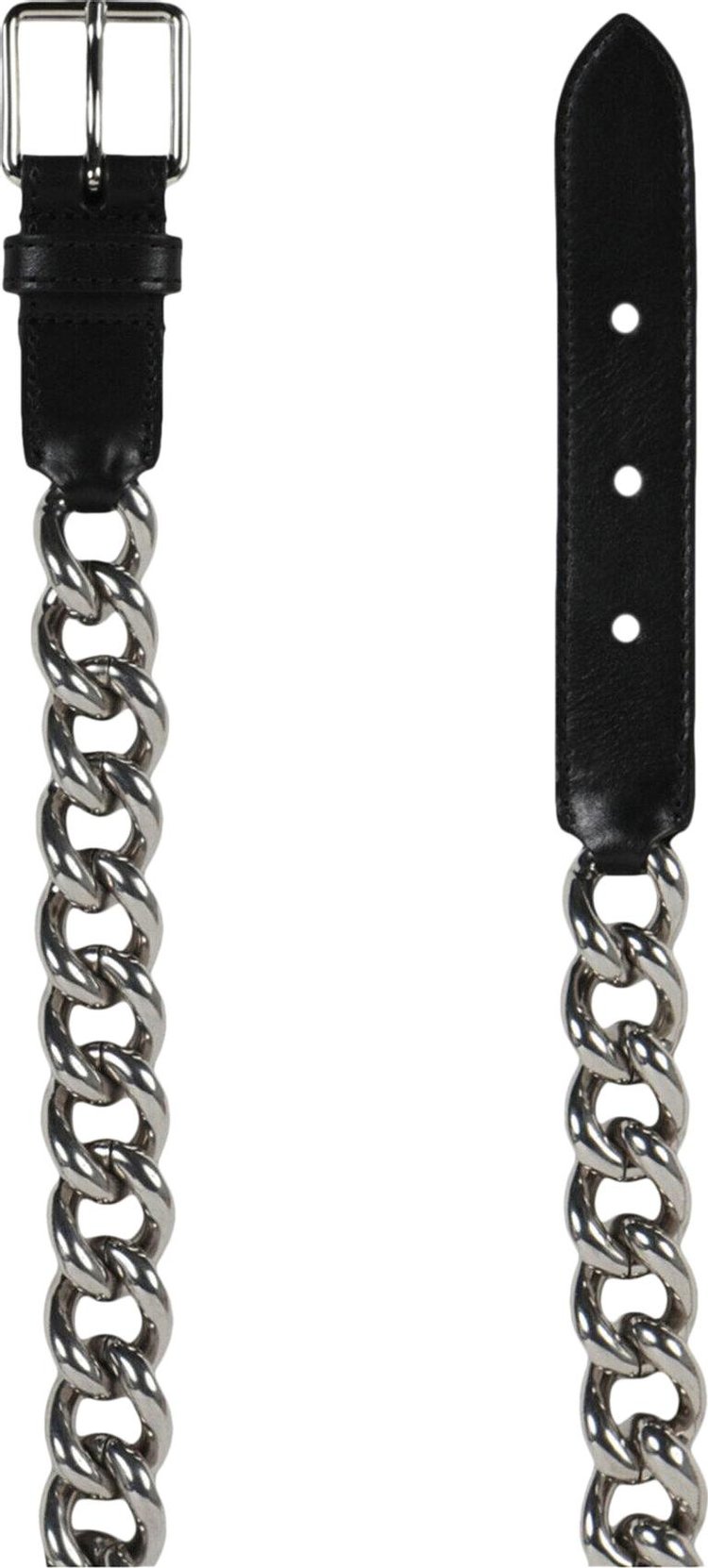 Alexander McQueen Chain Belt Black