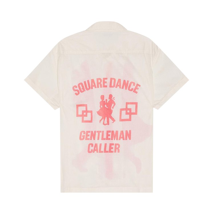 Bode Gentleman Caller Short Sleeve Shirt Cream