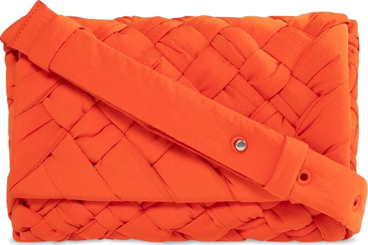 Bottega Veneta Rumple Shoulder Bag Orange