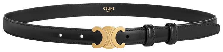 CELINE Small Triomphe Belt Black