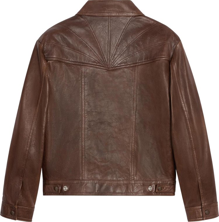 CELINE Trucker Jacket Brown