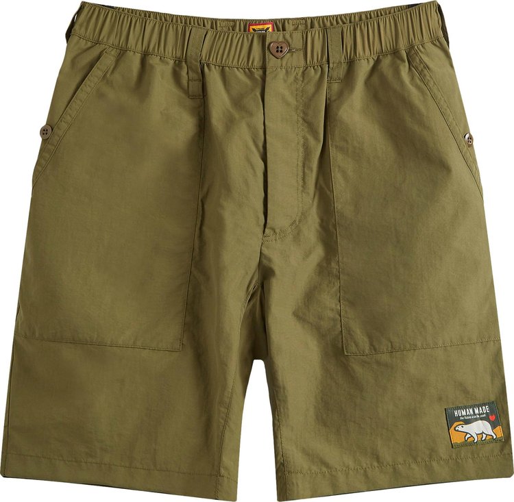 Human Made Nylon Shorts Green