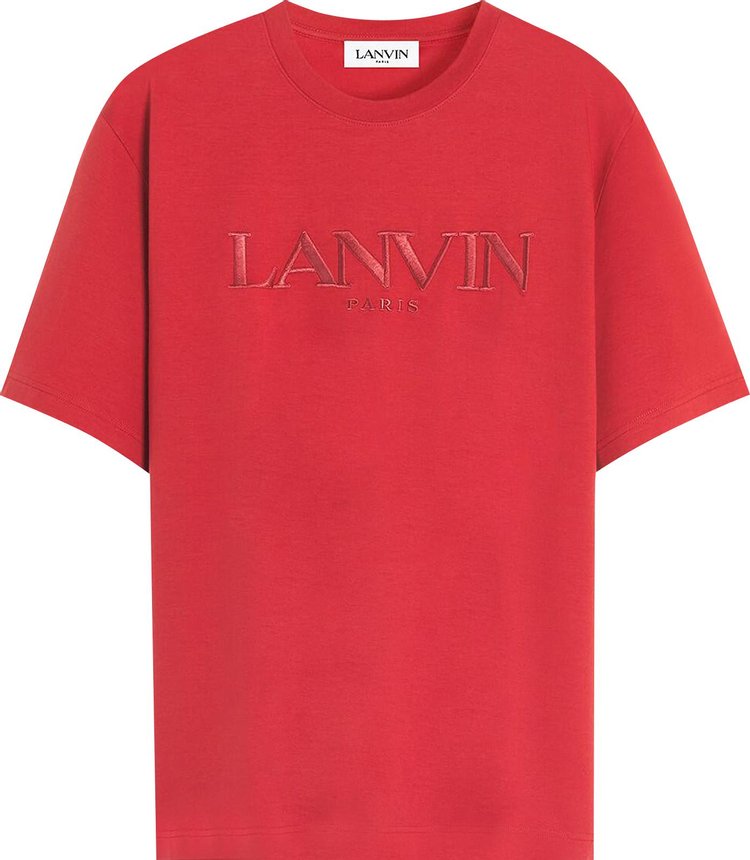 Lanvin Logo T Shirt Turkish Red