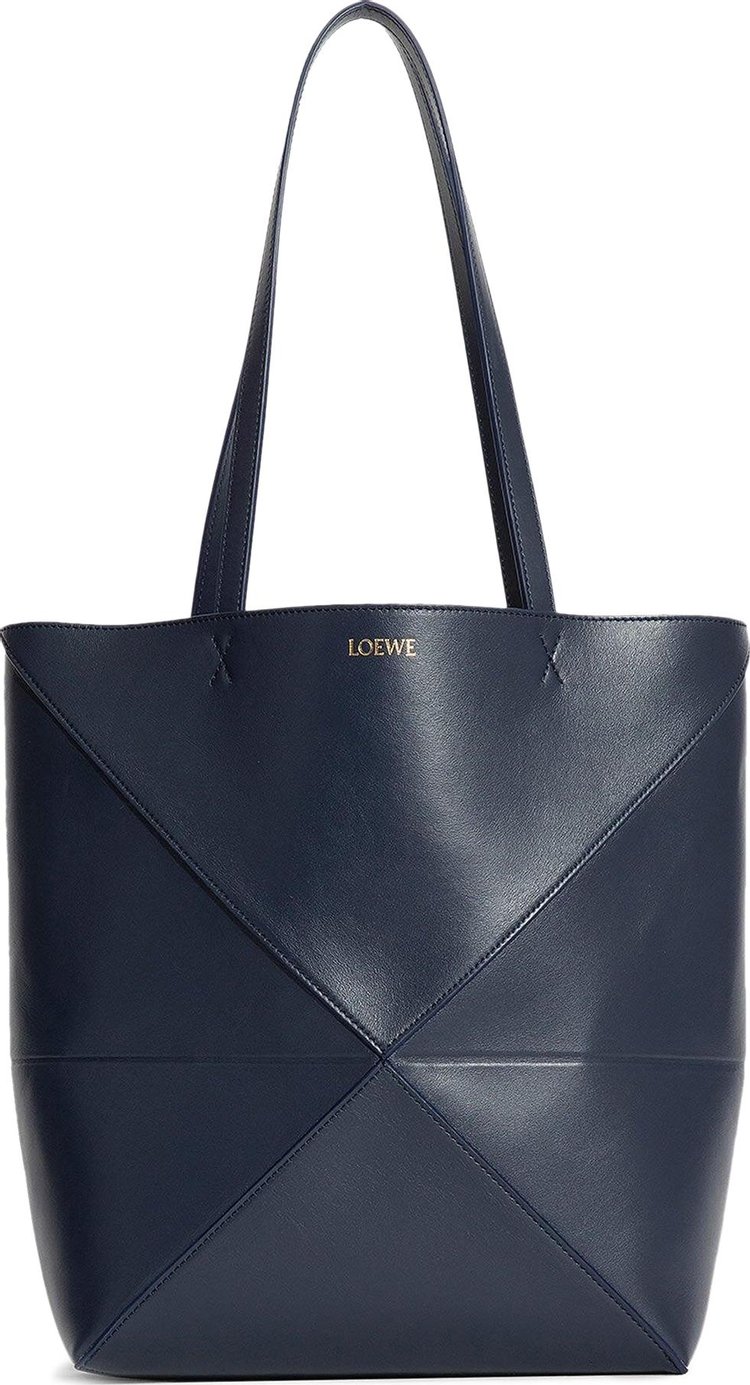 Loewe Puzzle Fold Tote Bag Abyss Blue