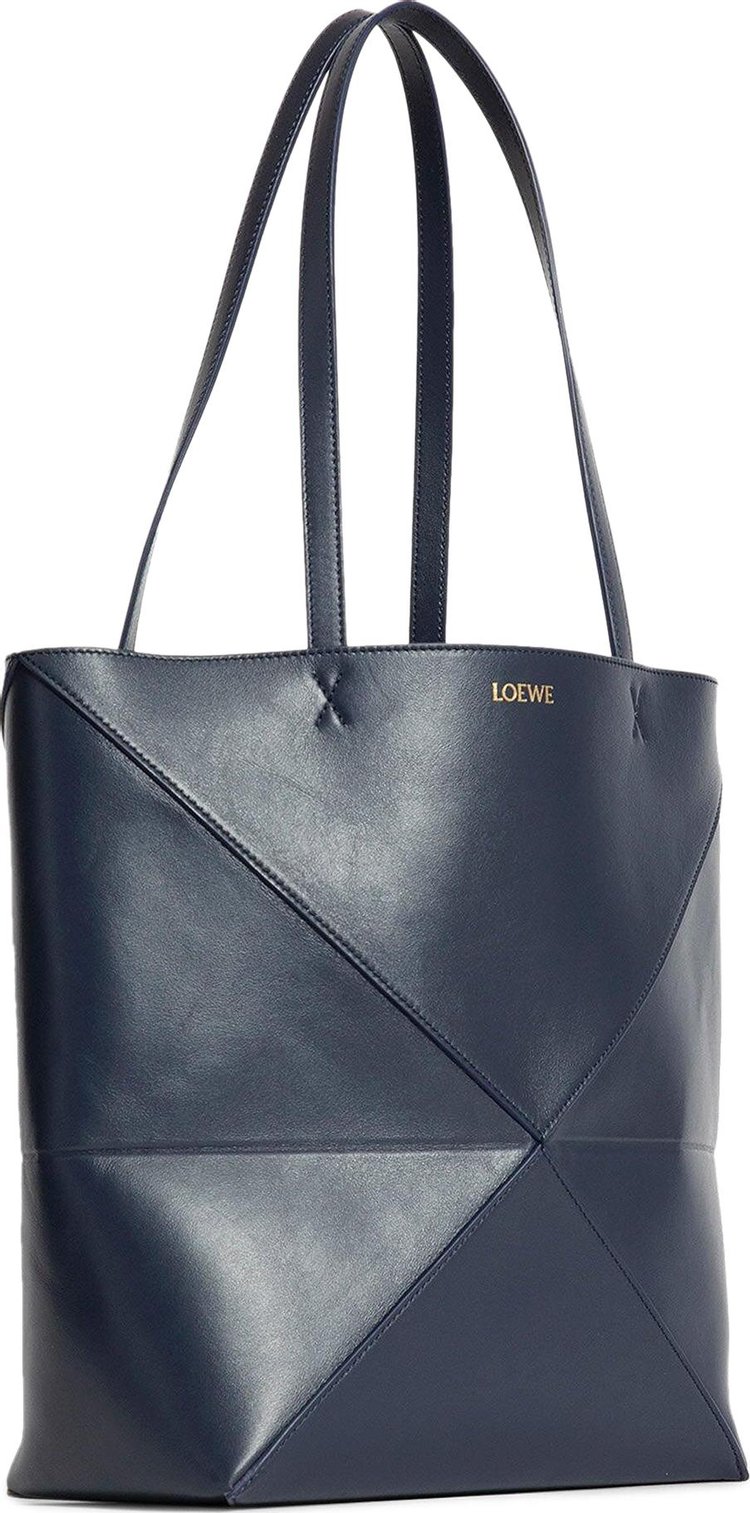 Loewe Puzzle Fold Tote Bag Abyss Blue