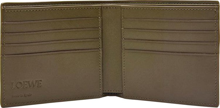 Loewe Bifold Wallet Dark Khaki Green