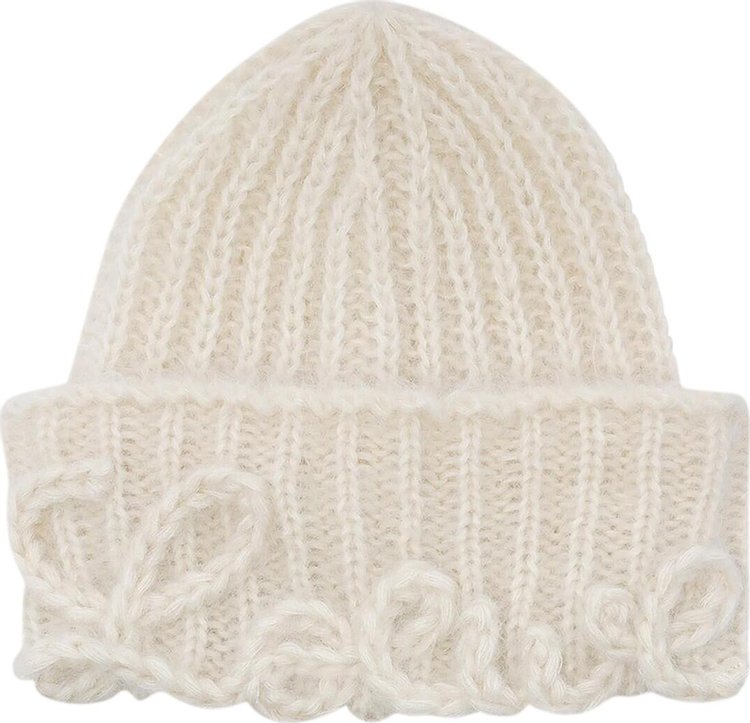 Loewe Mohair Beanie White