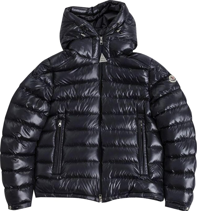 Moncler Hooded Down Jacket Navy