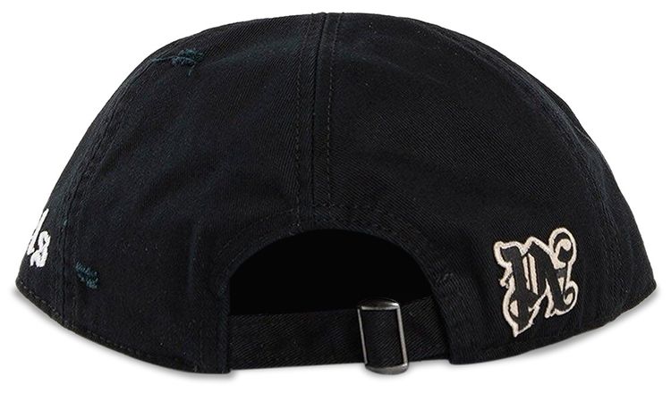 Palm Angels Gothic Logo Cap BlackWhite