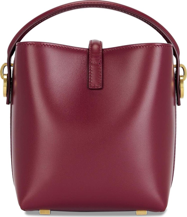 Saint Laurent Le 37 Leather Shoulder Bag Dark Bordeaux