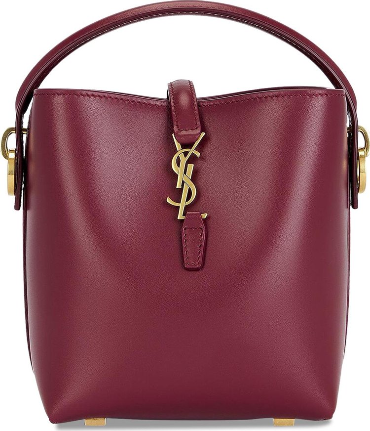 Saint Laurent Le 37 Leather Shoulder Bag Dark Bordeaux