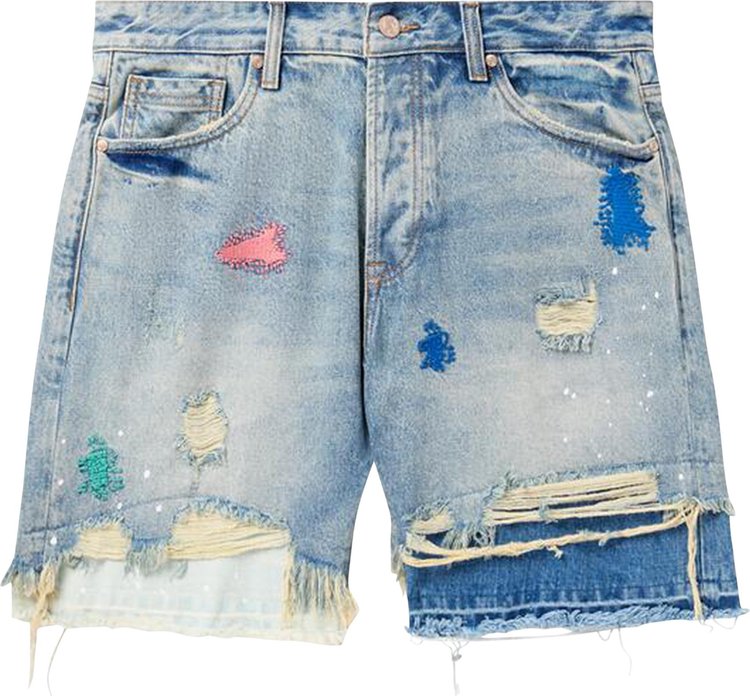 Billionaire Boys Club Horizon Jean Shorts Blue Glow