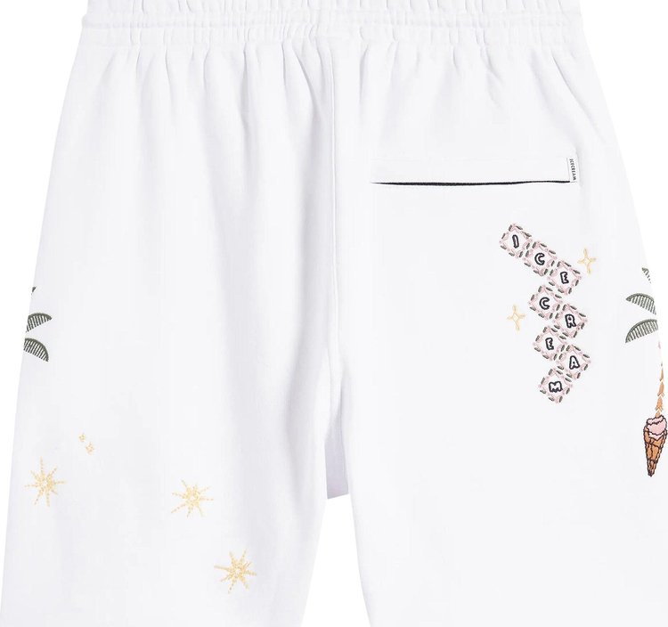 Icecream Starry Shorts White