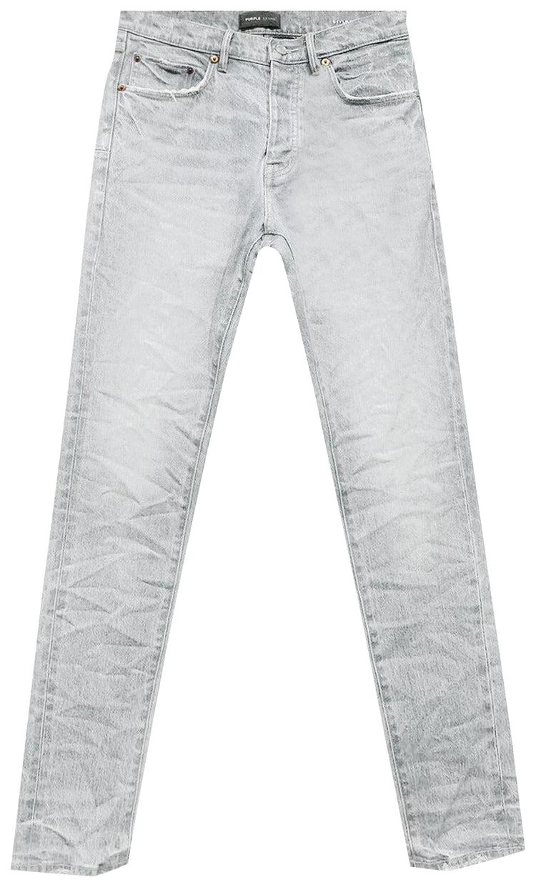 PURPLE BRAND Low Rise Slim Jeans Grey