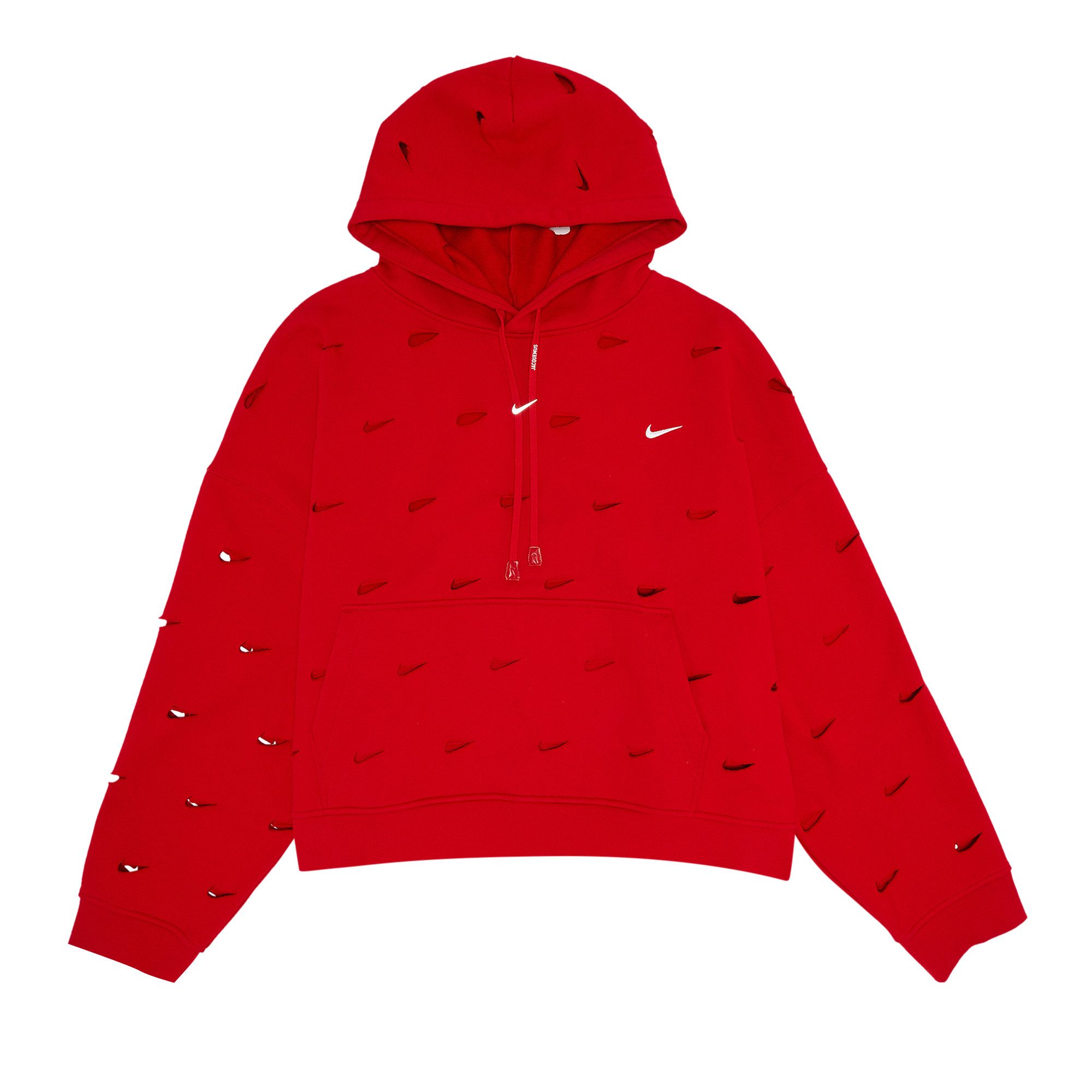 Bright red nike hoodie top