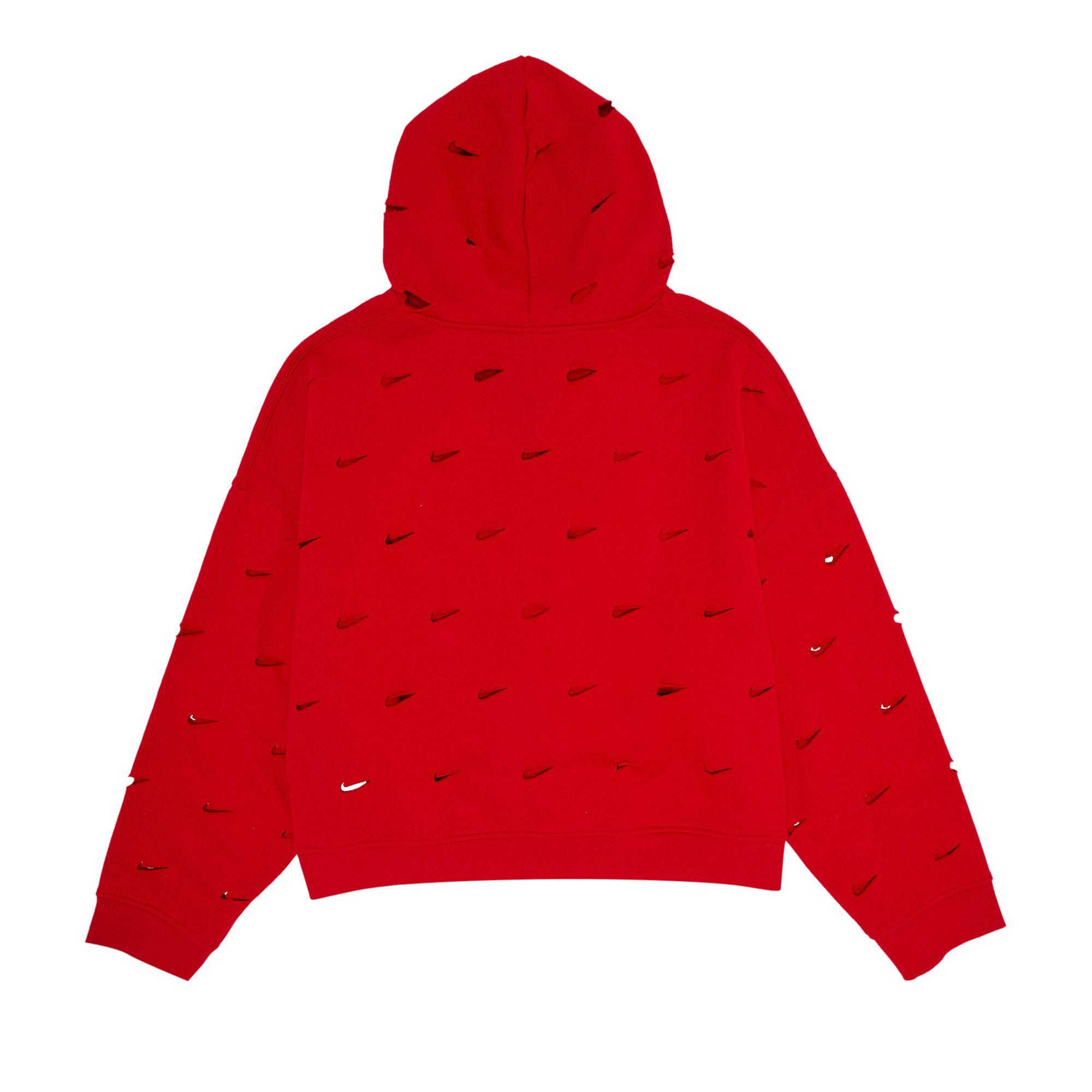 Red nike check hoodie online
