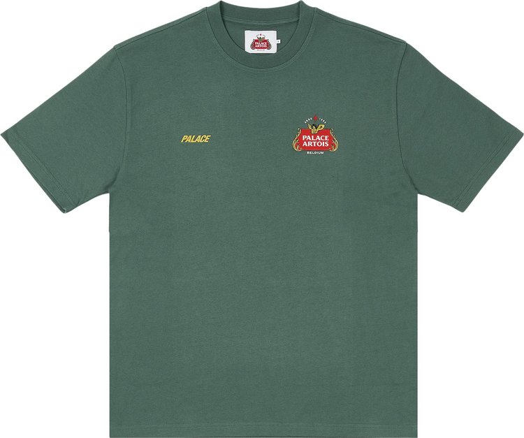 Palace x Stella Artois T Shirt Bottle Green